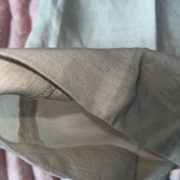 Aritzia Effortless Linen Wide Leg Pant in Size 0 & Colour Natural Ecru - Picture 4 of 4